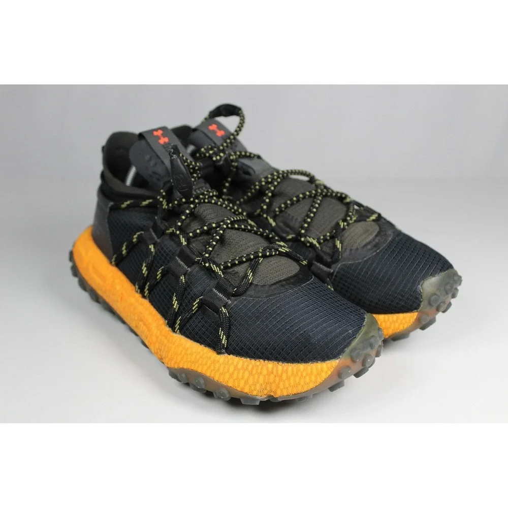 Under Armour Fat Tire Venture Black Orange Hiking Sneakers 3026620-001 Mens 7.5